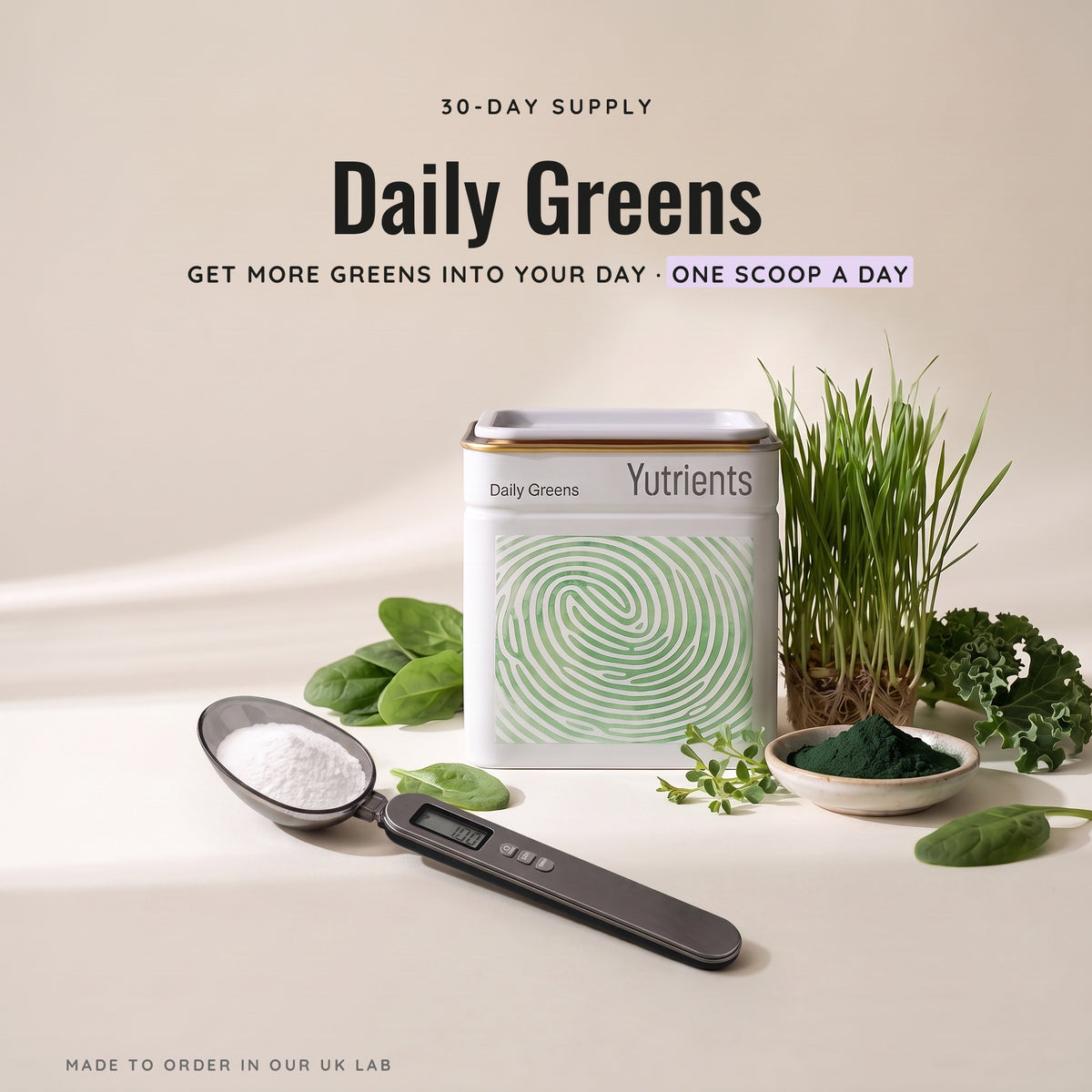 v2 Daily Greens — 30-day supply, one scoop a day