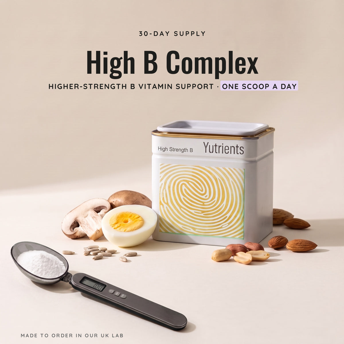 v2 High Strength B Complex — 30-day supply, one scoop a day