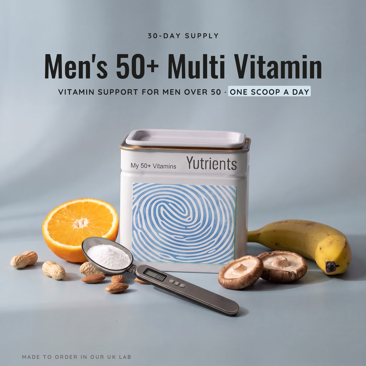 v2 Men's 50+ Multi Vitamin — 30-day supply, one scoop a day