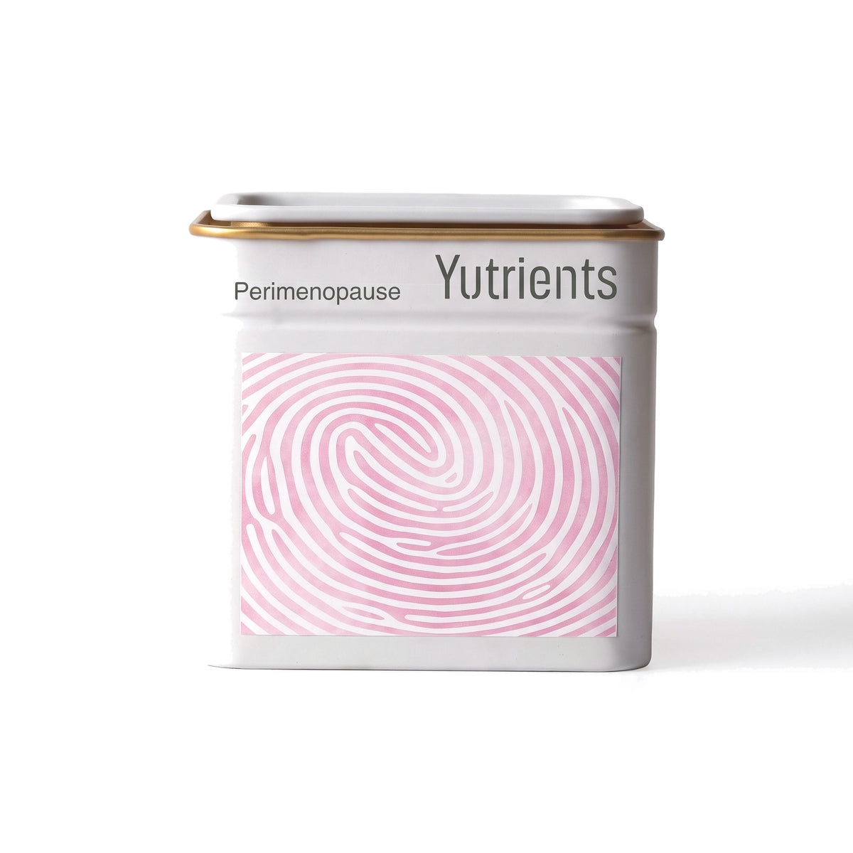 v3 Perimenopause Support — the tin, printed Perimenopause