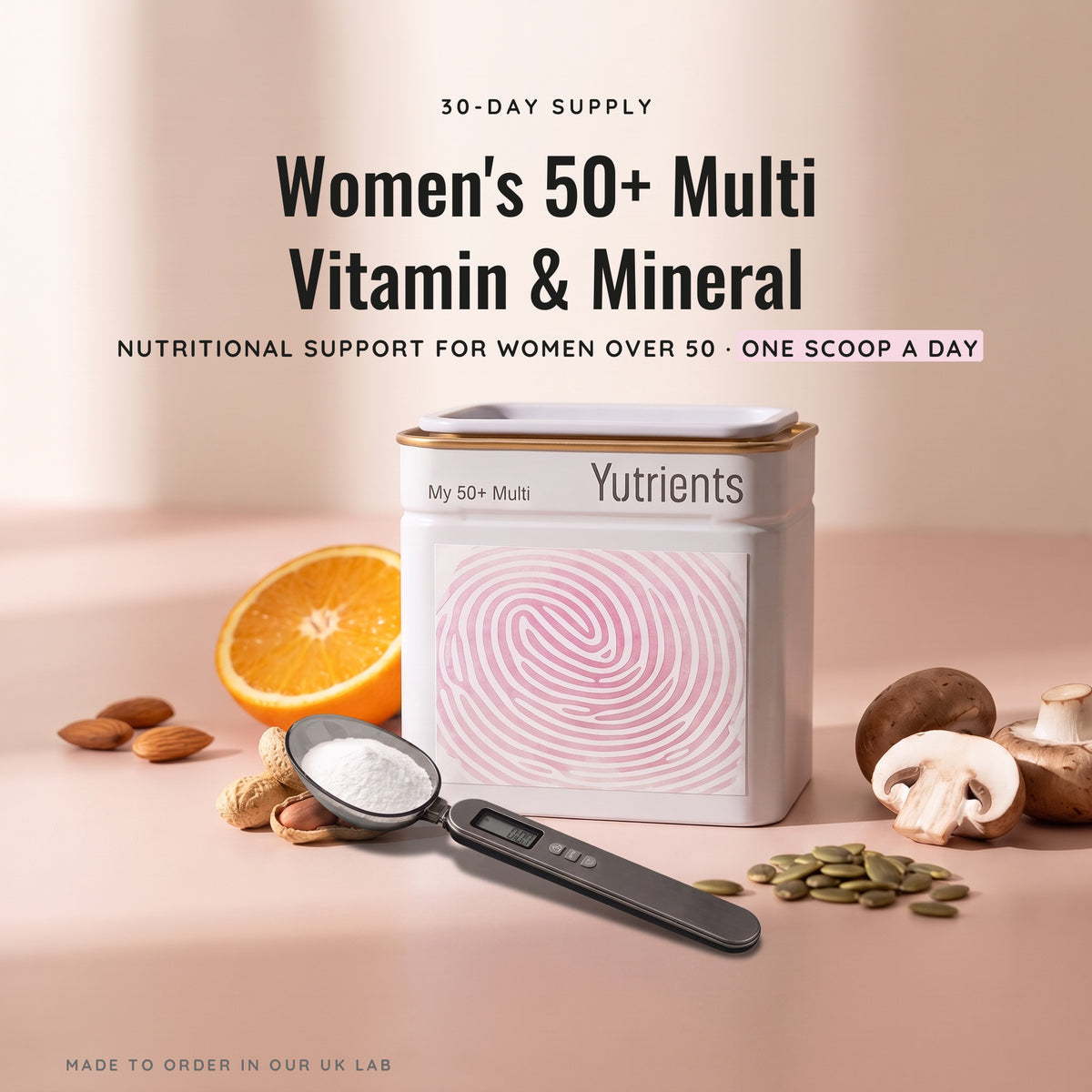 v2 Women's 50+ Multi Vitamin & Mineral — 30-day supply, one scoop a day