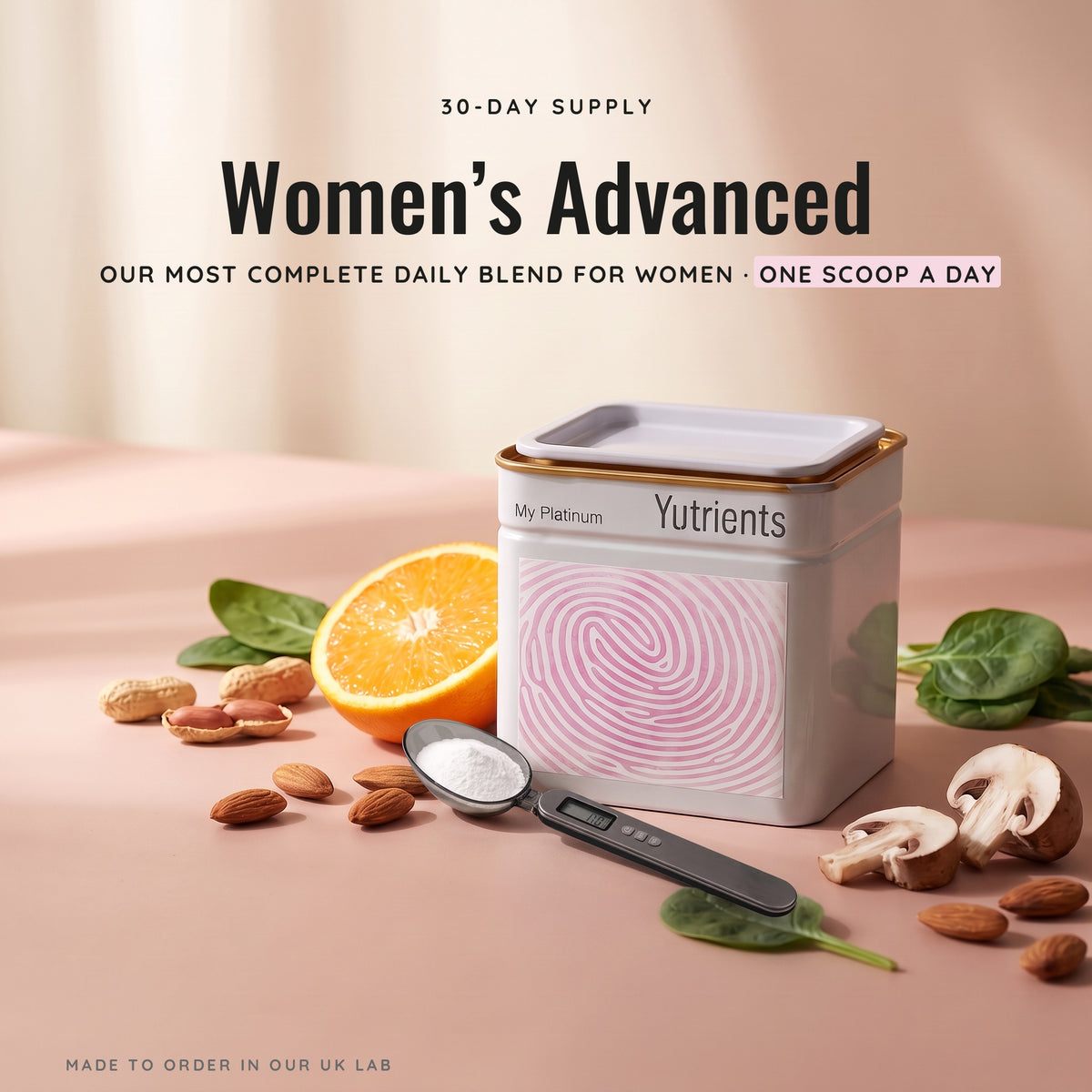 v2 Women's Platinum Multi Vitamin and Minerals — 30-day supply, one scoop a day